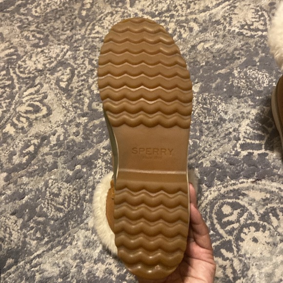 Sperry Maritime Leather Winter Boots Tan Size 7 - Picture 9 of 11